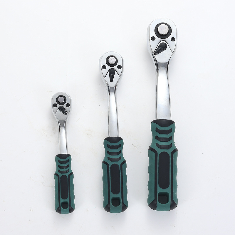 Manufacturer's sales 24-tooth quick-acting ratchet wrench, large, medium, and small flyers, two-way automotive repair tool wrench, industrial-grade