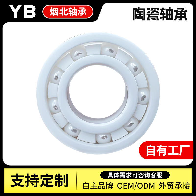 氧化锆全陶瓷轴承6203 6204 6205 6206 6207 抗磁电绝缘轴承