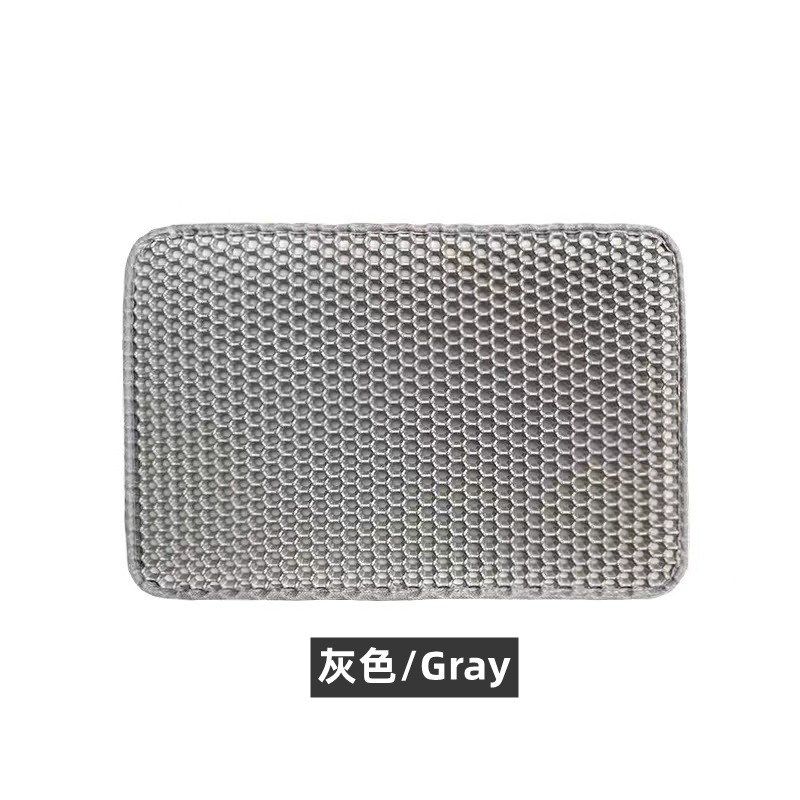 Tapete de Arena para Gatos de Doble Capa Anti-Rastreo Transfronterizo para Caja de Arena y Jaula de Gatos, EVA Lavable al por Mayor Impermeable