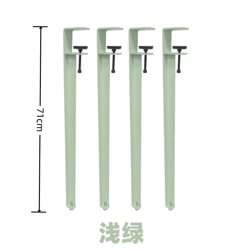 免打孔桌腿金属支架桌脚可移动升降桌子铁艺支撑腿支撑架方桌支架|undefined