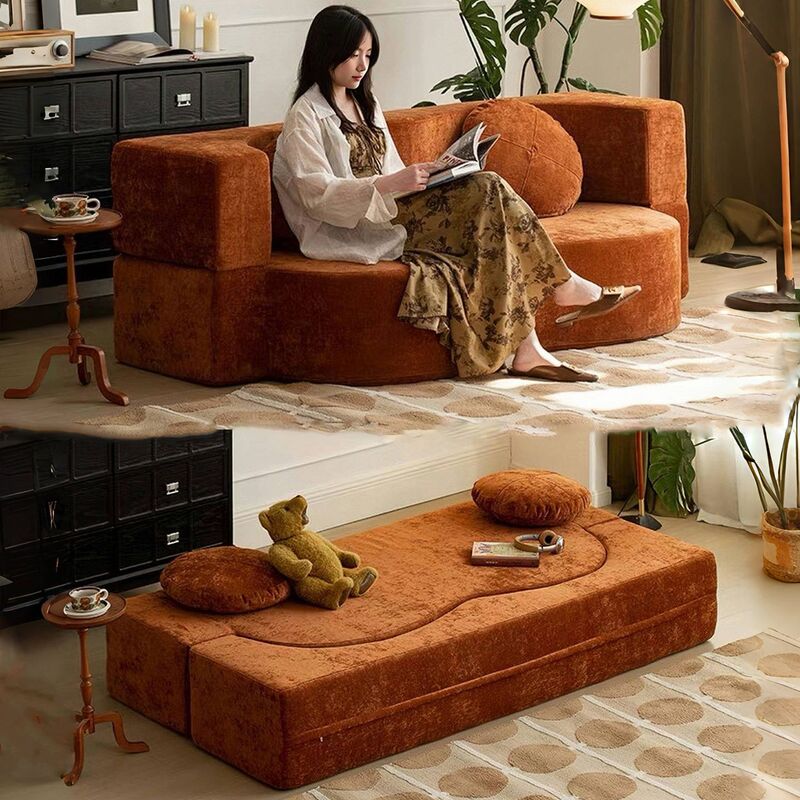 Lazy Sofa Pure Sponge Vacuum Compression Sofa Bed Living Room Bedroom Apartment Sitting and Sleeping Dual-Use Folding Sofa Bed Lazy Sofa Pure Sponge Vacuum Compression Sofa Bed Living Room Bedroom Apartment Sitting and Sleeping Dual-Use Folding Sofa Bed