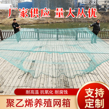 养殖网箱聚乙烯养鱼网箱养虾鱼苗有结网箱抬网拉网渔网捕鱼大网箱