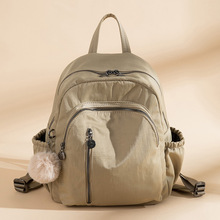 双肩包包女式2025新款百搭帆布包轻便旅行背包大容量学生书包女包