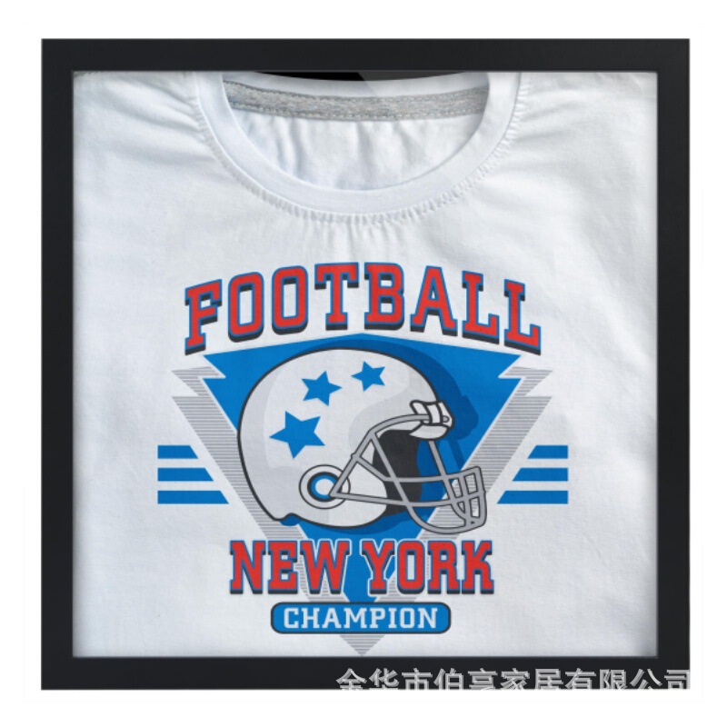 Cross-Border New Product T-Shirt Collection Frame Sports Star Jersey Commemorative Football Uniform Display Wall-Mountable Factory Wholesale
