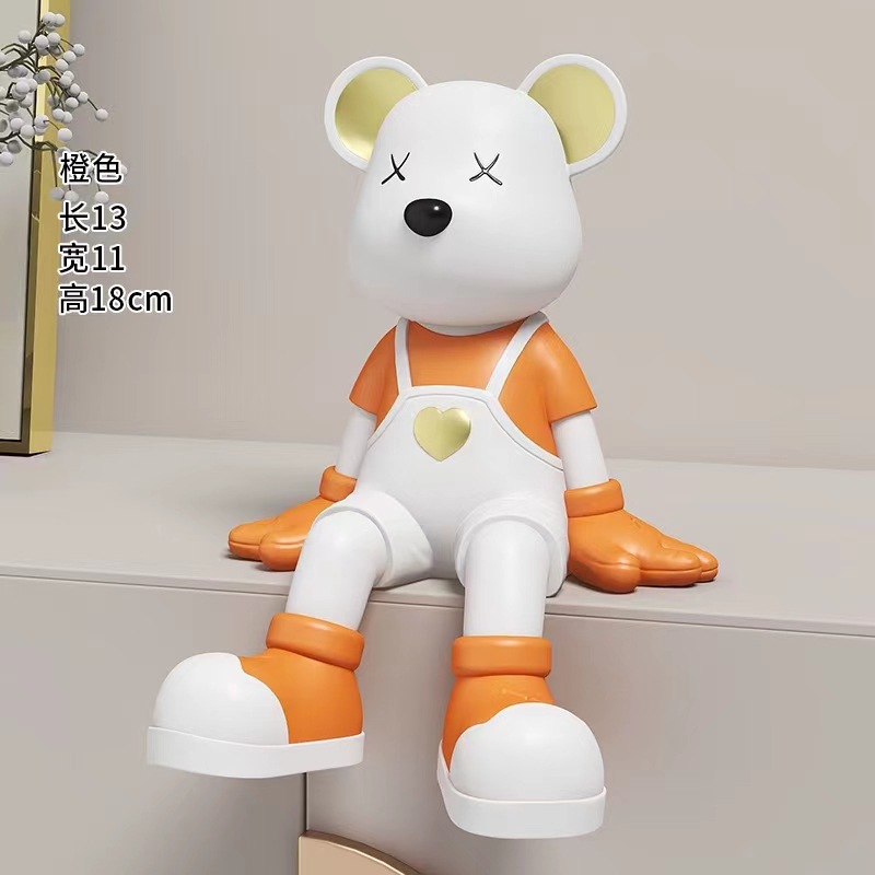 Now creative violent bear small decoration living room hallway TV cabinet bookcase home decoration housewarming opening gift