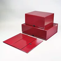 Складная подарочная коробка, китайская красная высококачественная упаковка для набора средств по уходу за кожей, подарочная коробка для косметики, сумка для одежды, пустая коробка