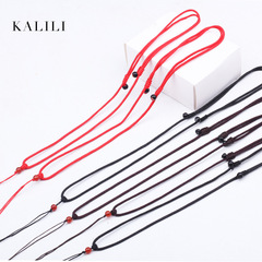 130項鍊繩 項鍊掛件繩子 DIY編織金銀吊墜配件紅繩 項鍊繩 掛件繩