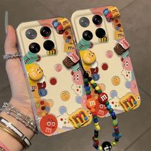 适用于小米15手机壳立体M豆公仔全包个性卡通女保护套防摔手机套