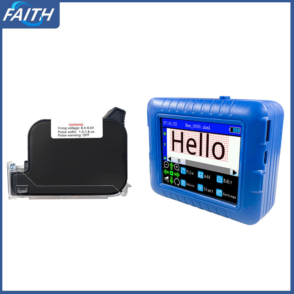 Impresora de Inyección de Tinta Portátil Industrial FAITH Premium para Codificación de Fechas en Envases de Alimentos, Máquina Inteligente de Codificación y Marcado Pequeña
