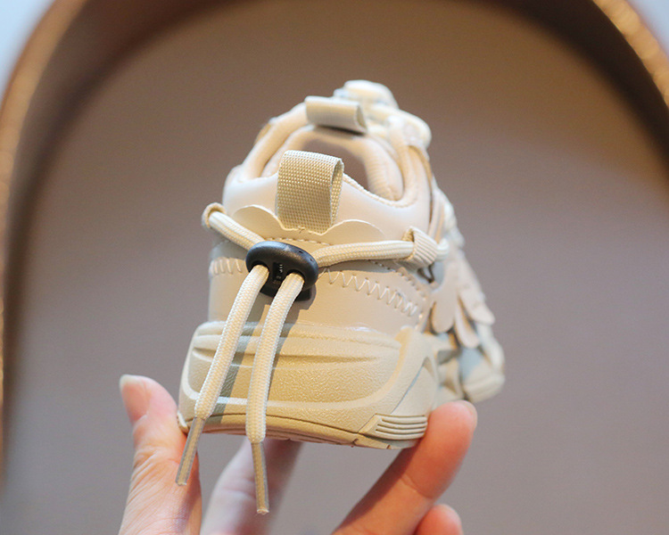 2023 Frühling, Herbst und Winter Kinder Mesh Sportschuhe wasserdichte Leder Papa Schuhe Jungen und Mädchen warme lässige Baumwollschuhe_voghion.com