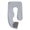 Crystal velvet light gray black double-single pillowcase