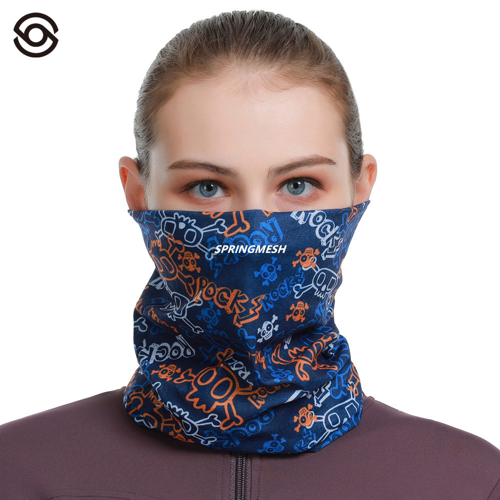 Sun Protection Mask, Cycling Face Mask, Motorcycle Head Scarf, Skull Design, Fishing, Unisex