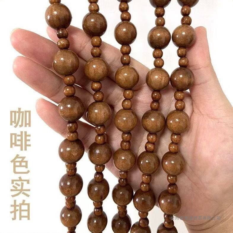 Peach Wood Bead Curtain, Solid Wood Door Curtain for Living Room, Entrance, Hallway, Bedroom, Kitchen, Bathroom Partition, Ready-Made Door Curtain, No Drilling Required Peach Wood Bead Curtain, Solid Wood Door Curtain for Living Room, Entrance, Hallway, Bedroom, Kitchen, Bathroom Partition, Ready-Made Door Curtain, No Drilling Required