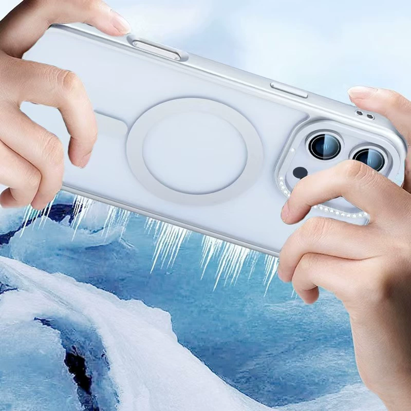 Apple, совместимый iPhone 16, сильный магнит, прозрачный чехол для телефона, защитный чехол, 16promax, iPhone, защита от падения