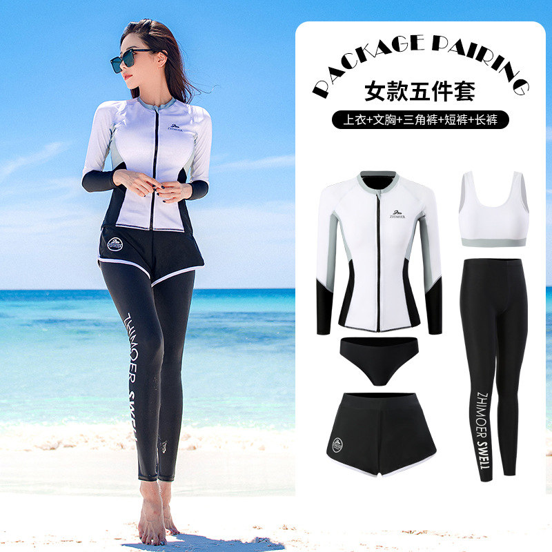 日焼け止め速乾ダイビングスーツ、長袖長ズボン水着、クラゲスーツ、カップル用保温メンズ水着、レディースサーフィンスーツ