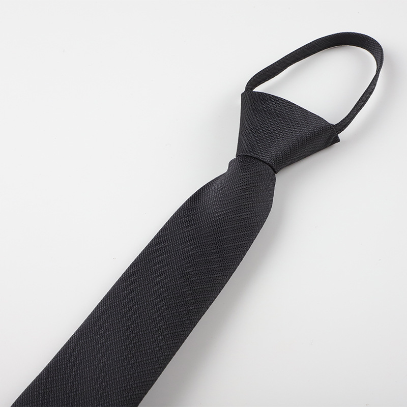 Corbata perezosa de los hombres de estilo coreano ropa formal negocio fácil tire novio mejor hombre boda hombres cremallera corbata fábrica al por mayor