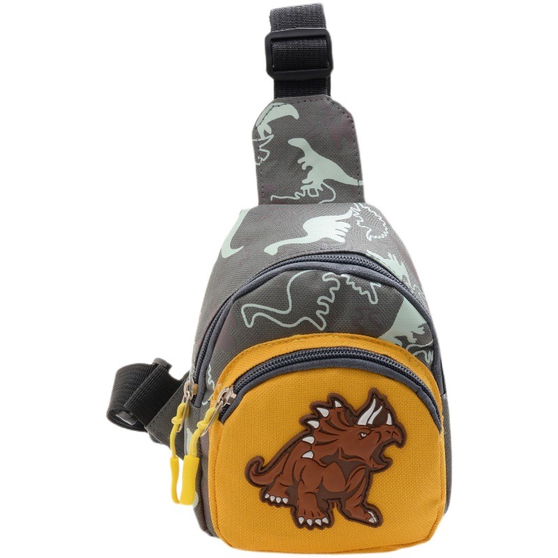 Foreign Trade New Kidsren's Waist Bag Boy Dinosaur Crossbody Small Bag Fashionable Kids Chest Bag Coin Purse Baby Small Bag