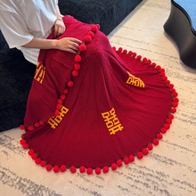 玫瑰花束毯子成品百喜毯新婚结婚订婚礼物实用送新人新娘闺蜜毛毯