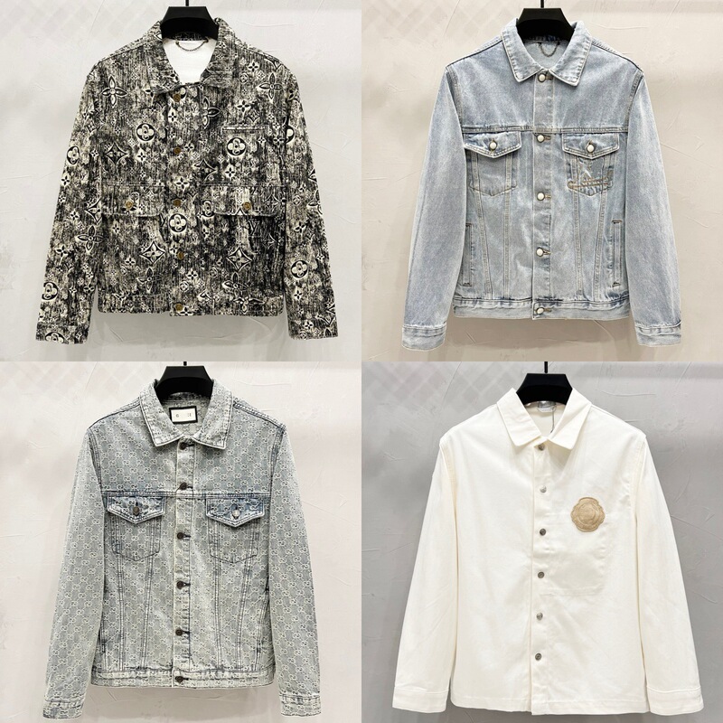 Cross-Border High Version Autumn New Gujia Dojia Dijia Lujia Letter Jacquard Embroidered Denim Jacket for Men and Women