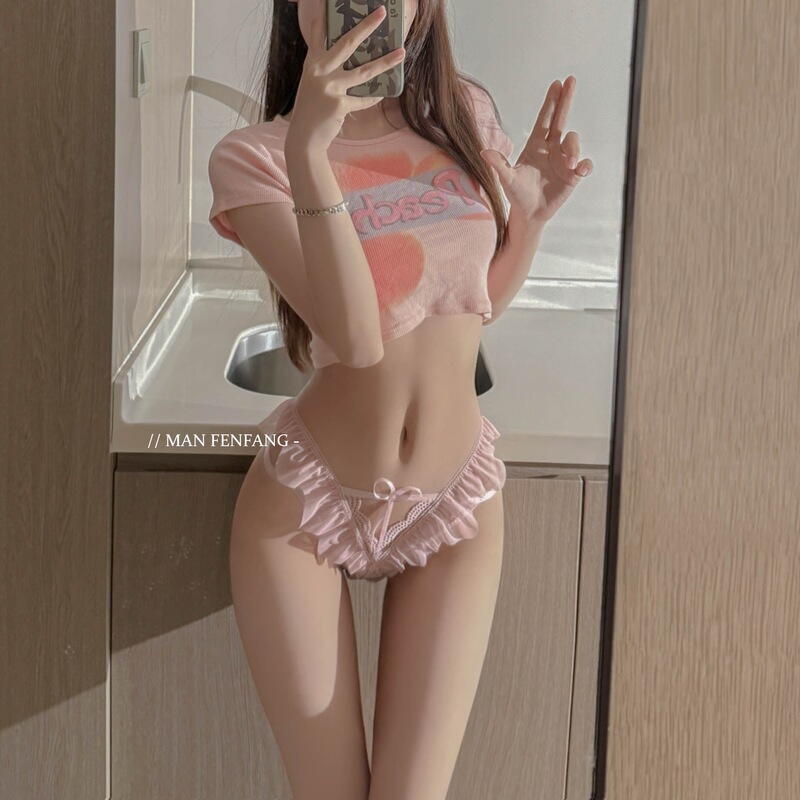 Sweet and Seductive Temptress* Sexy Lace Panties for Women, Hollowed-out Low-Waist Pure Desire Breathable Cotton Crotch Triangle Briefs for Girls Sweet and Seductive Temptress* Sexy Lace Panties for Women, Hollowed-out Low-Waist Pure Desire Breathable Cotton Crotch Triangle Briefs for Girls