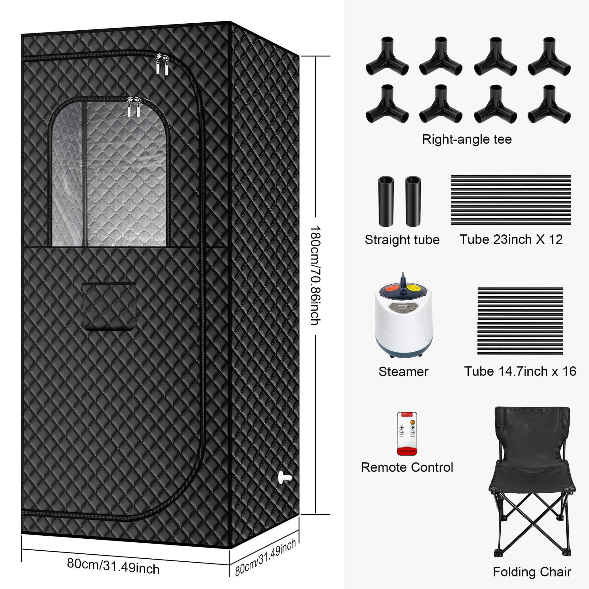 Amazon North America Hot Sweater Steambox transfronterizo hogar todo el cuerpo sauna plegable portátil Sweater Steambox