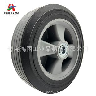 Factory Customized 8*2.2 Rubber Solid Tire Generator Air Compressor Trailer Wheel High Load 8inch Rubber Powder Wheel