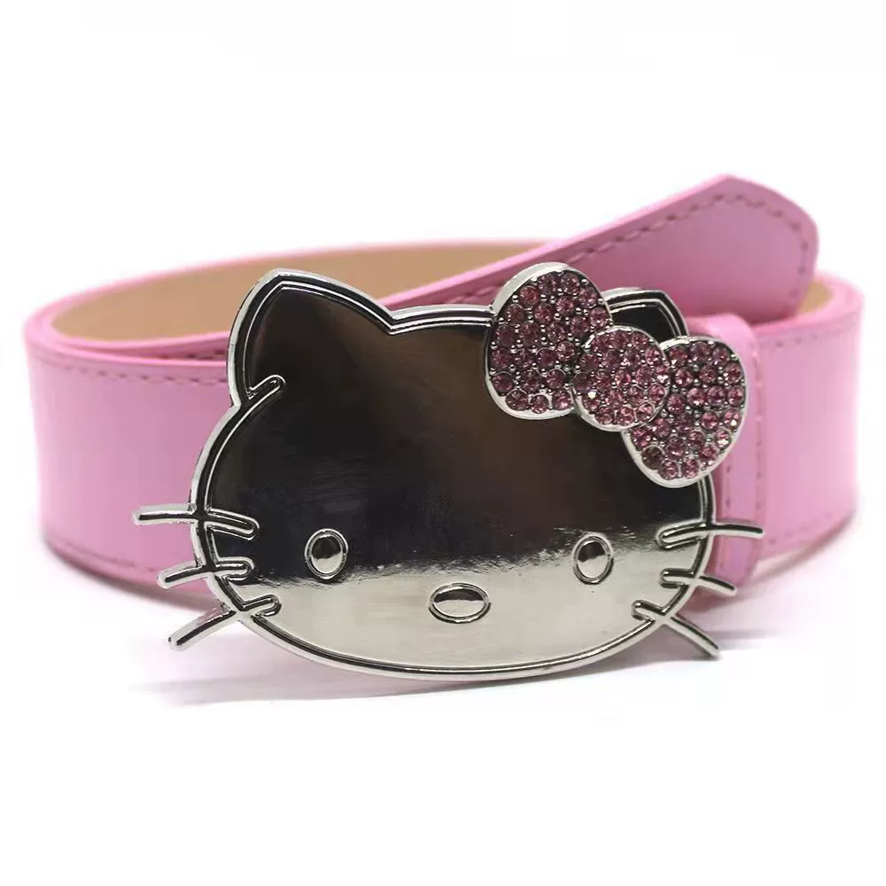 Hello Kitty, фуксиевый ободок, пояс, универсальный джинсовый аксессуар, брюки, 2 карата