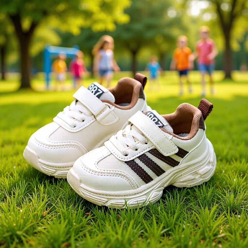 Zapatos deportivos para niños 2026 primavera universal simple zapatos casuales para niños impermeables zapatos para padres con suela suave