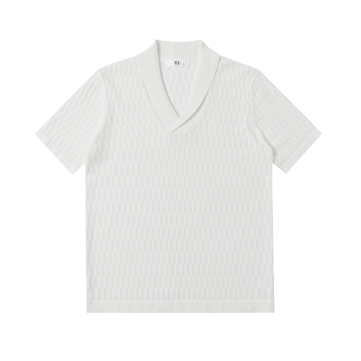 Polo camiseta de punto camiseta de manga corta hombre solapa hueco viejo estilo de negocios delgada camiseta de hielo fábrica al por mayor