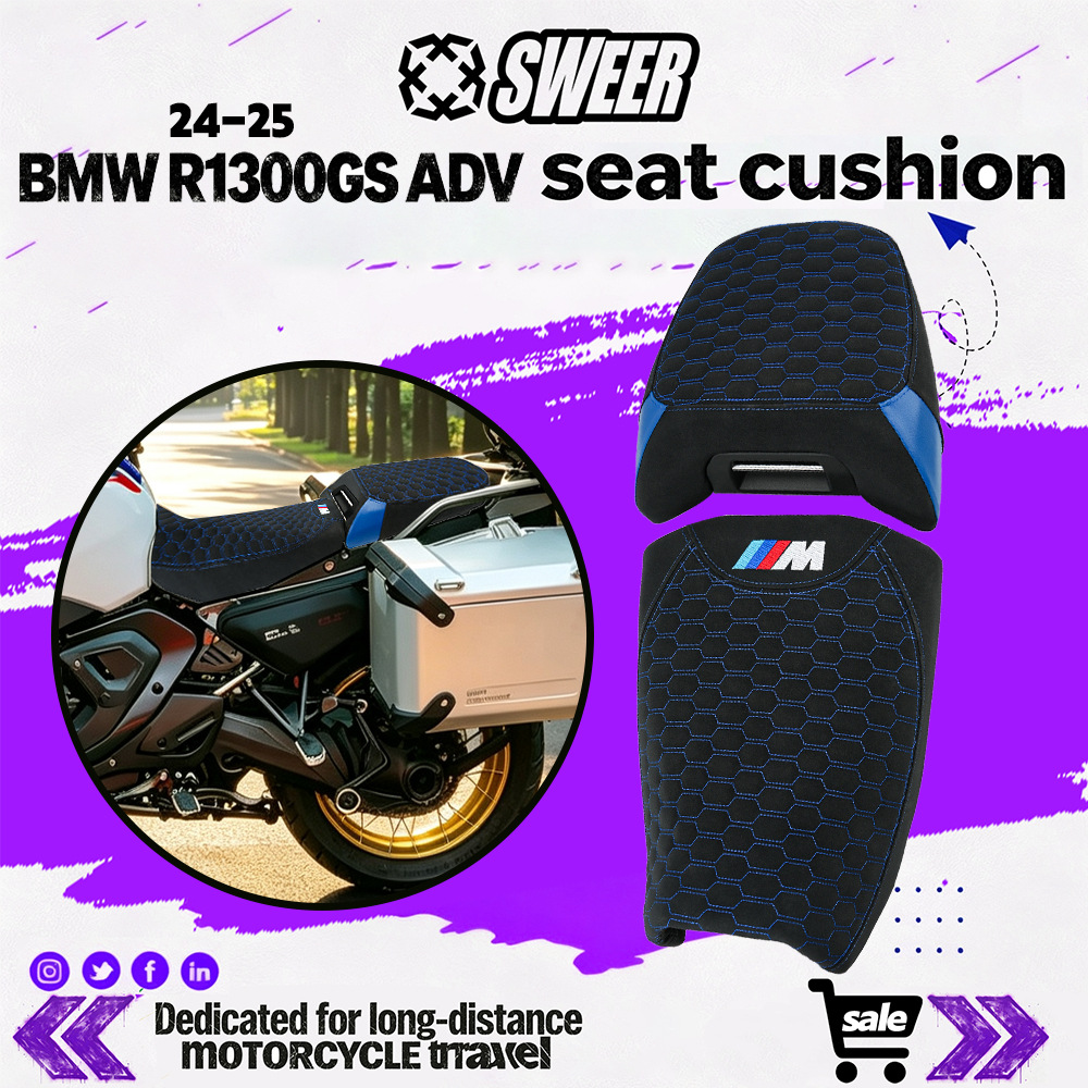 Suitable for 24-26 BMW R1300GSADV motorcycle modification waterproof comfortable seat cushion accessories seat assembly