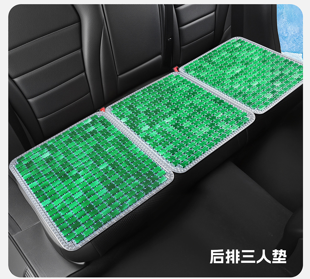 Resin Breathable Mahjong Imitation Jade Tpe Gel Car Seat Cushion Summer Cooling Pad Office Chair Cushion for Long Sitting