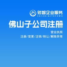 佛山公司执照注册地址挂靠 代办营业执照注册佛山子公司营业执照