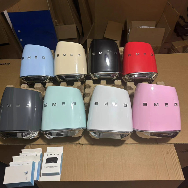 现货意大利SMEG斯麦格全套刀具套装七件套厨房家用欧式不锈钢刀架|undefined