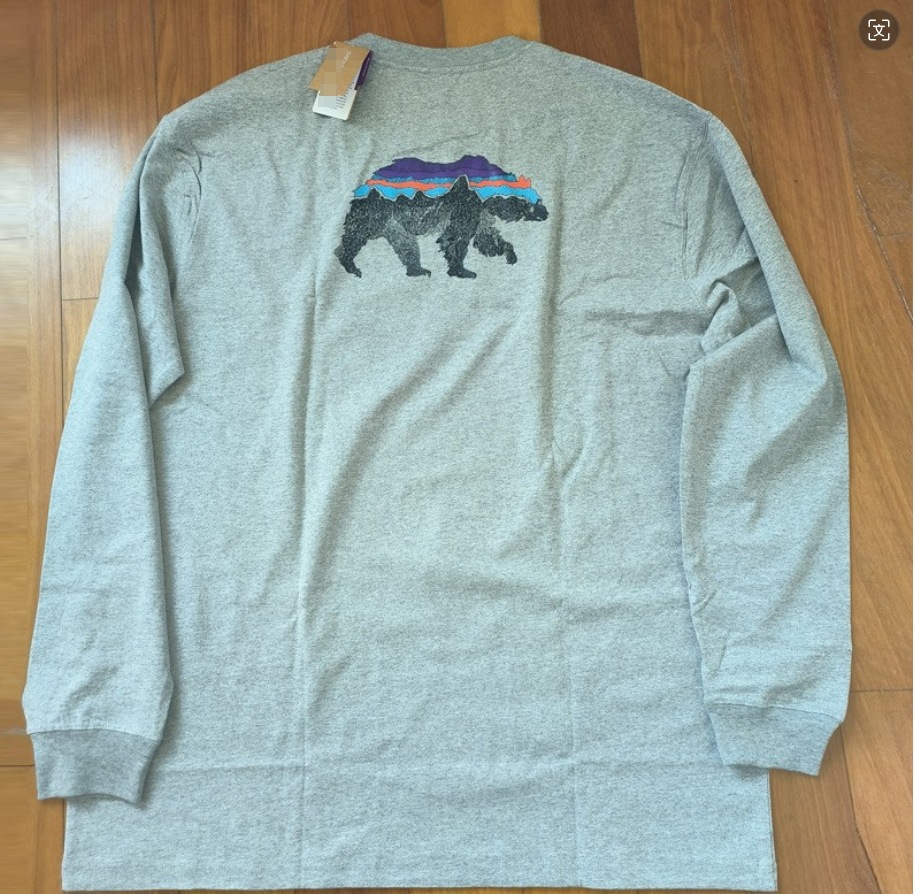 Logotipo de comercio exterior Classic Outdoor Mountain Series Camiseta de manga larga del mismo estilo para hombres y mujeres