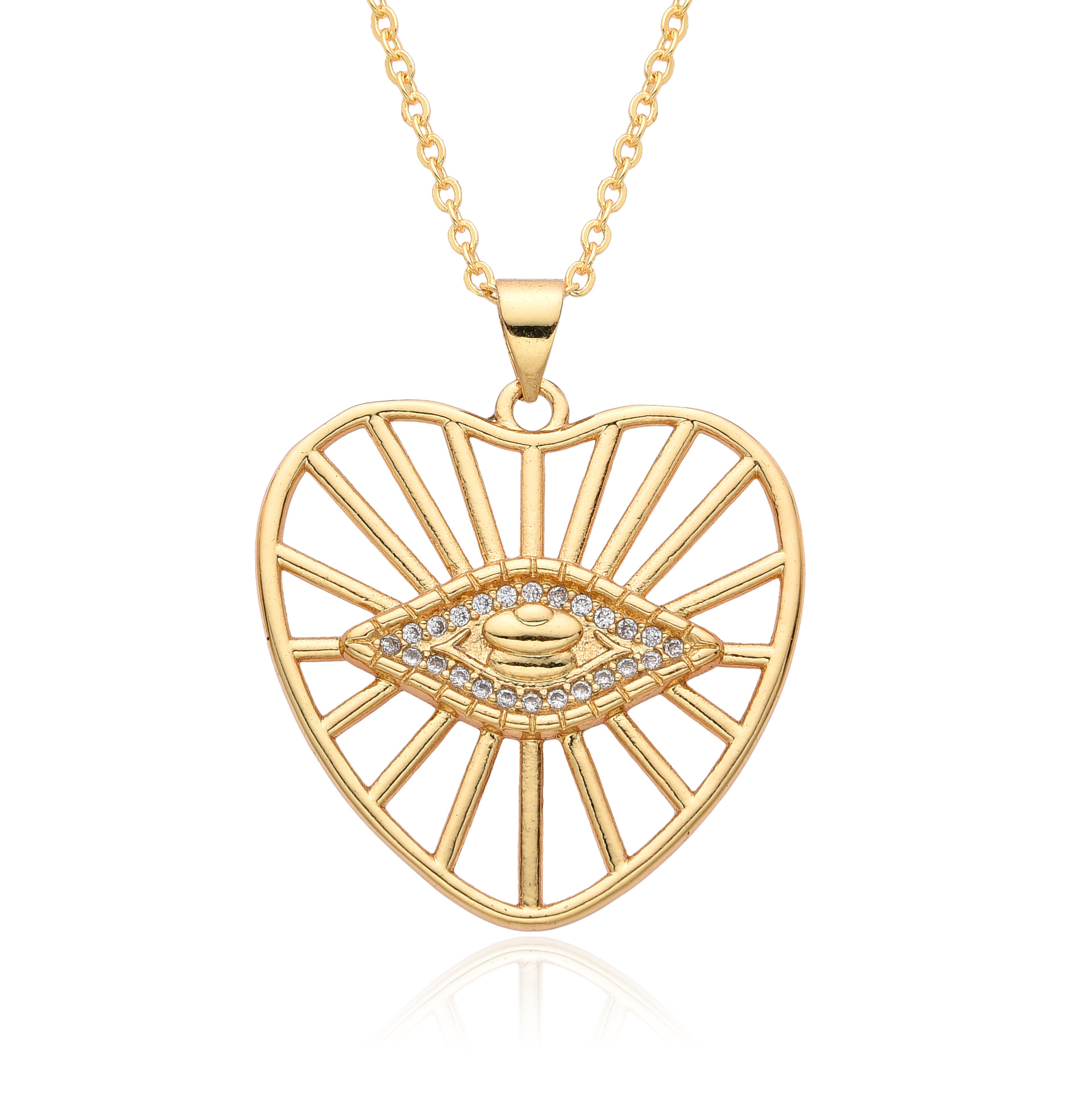 12g Weight Copper Pendant Material Zircon Inlay Material Pendant Necklace Classification Copper Chain Material 1 Piece Quantity Holiday, Daily Occasion Copper Material Heart Shape Pattern Women's Gender Inlay Design Simple Style Style Copper Inlay Heart Shape Zircon Pendant Necklace 5
