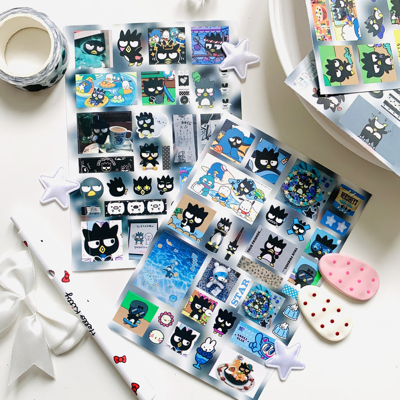 8 Pieces of Cool Penguin Die-Cut Stickers Sanrio Badtzmaru Graffiti Decoration Journal Collage Material Waterproof Stickers 8 Pieces of Cool Penguin Die-Cut Stickers Sanrio Badtzmaru Graffiti Decoration Journal Collage Material Waterproof Stickers