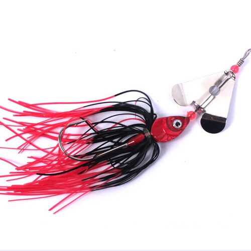 Wholesale heart-shaped beaded bearded Lua hard erbium fake bait, sea fishing library fishing fishing type lead head hook