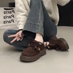 厚底全包勃肯鞋女2025新款秋季百搭爆款复古串珠增高舒适休闲单鞋