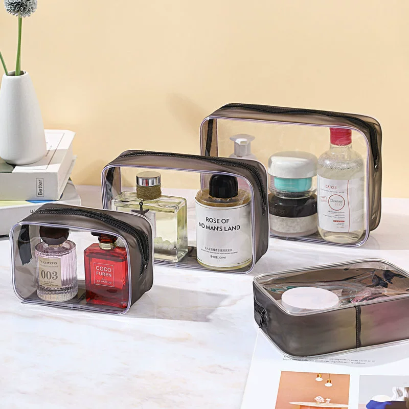 ПВХ прозрачная косметическая сумка для путешествий портативная мойка многофункциональная водонепроницаемая косметика для ухода за кожей косметическая сумка оптом