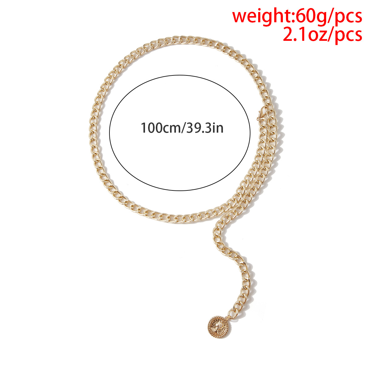 Fashion Ornament Metal Tassel Simple Geometric Body Waist Chain display picture 1