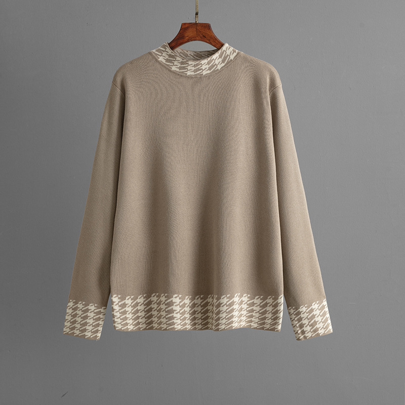 Casual Outdoor Daily Women's Temperament Commuter Commute Style Houndstooth Mercerized Cotton Cotton Leisure Suit Pants Sets display picture 9