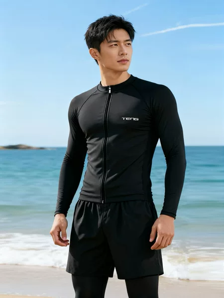 Cold Element Split Swimsuit Men's Conservative Swimsuit Swimsuit Sun Protection Quick-Drying Surfing Suit Long Pants Wetsuit Men
