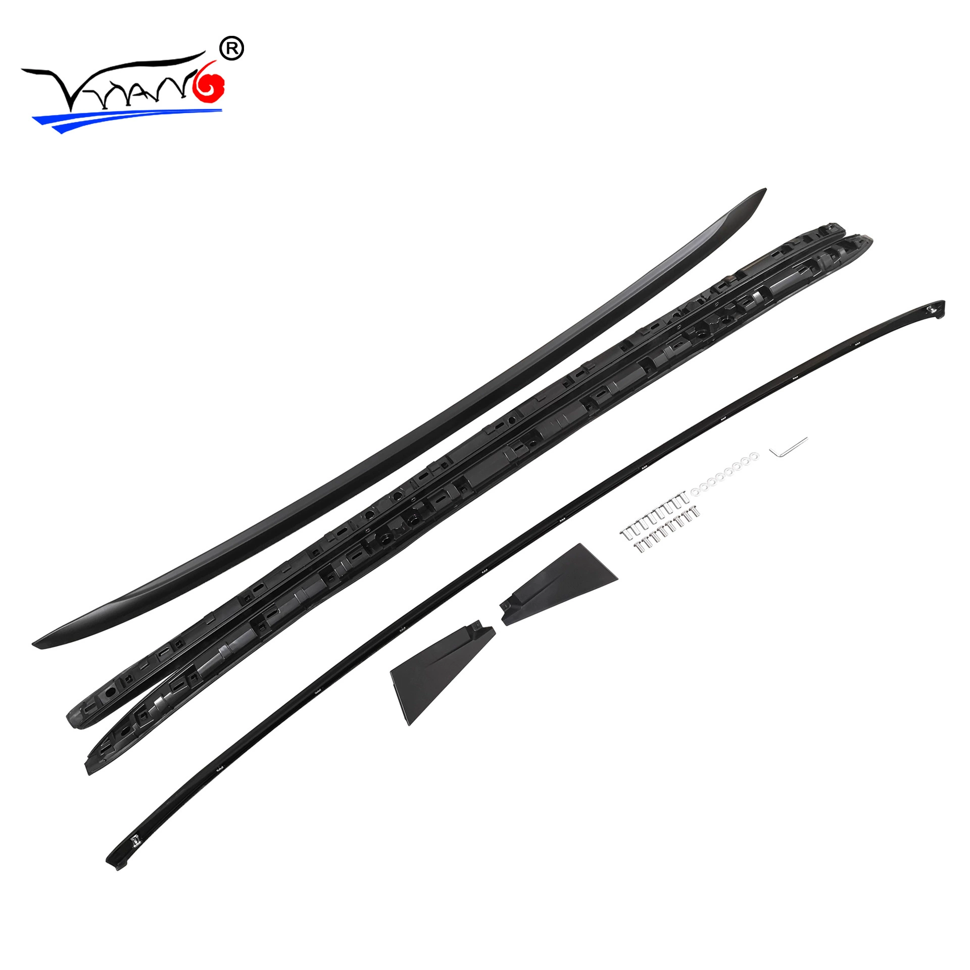 Подходит для 16-21 Honda Pilot PILOT специальный оригинальный багажник из алюминиевого сплава - серебристый/черный