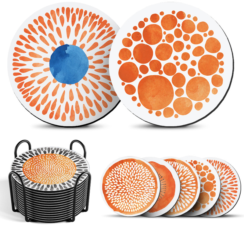 Cross-border thermal insulation coaster anti-scald high temperature dining table mat plate mat studio plate mat silicon diatomite wash-free