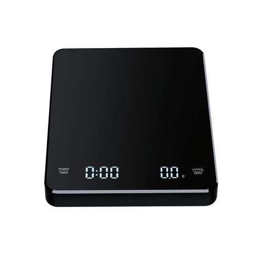 Hand brewed coffee scale, automatic timing electronic scale, mini electronic scale, kitchen baking rechargeable convenience scale