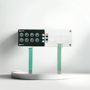 Led Light Instrument Equipment Button Conductive Film Pvc Button Controller Membrane Switch Silver Paste Conductive Circuit Surface