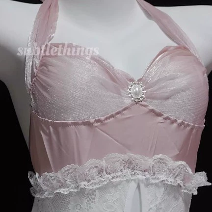 Сексуальный комплект белья «униформа», пояс, one size, кружево и бантик