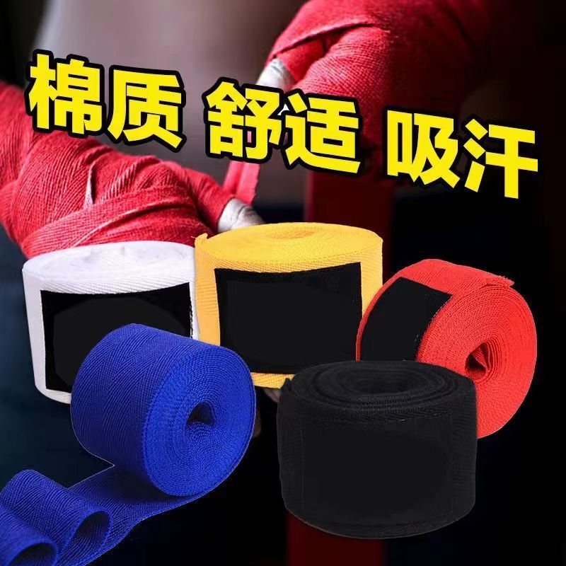 Correa de mano vendaje de boxeo adulto niños boxeo tailandés lucha Sanda lucha fitness mano guardia jugando vendaje fabricante suministro