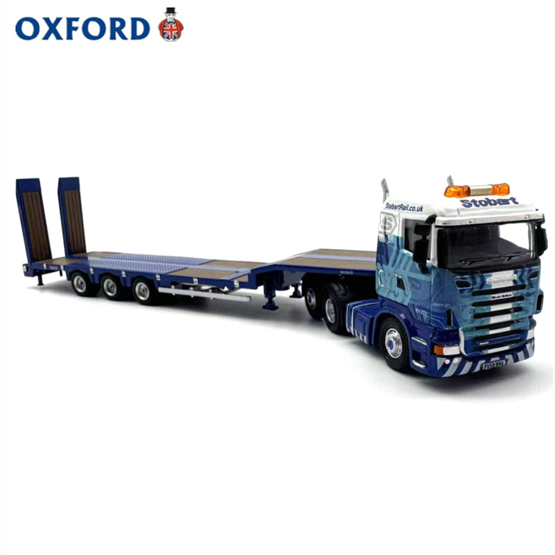 Oxford Scania Truck Lorry Trailer Semi-Trailer Car Model Alloy Simulation Collectible Ornament 1:76