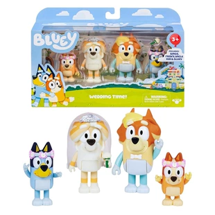 Набор фигурок Bluey and Friends свадебный 4 шт
